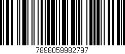 Código de barras (EAN, GTIN, SKU, ISBN): '7898059982797'