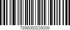 Código de barras (EAN, GTIN, SKU, ISBN): '7898060039008'
