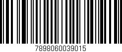 Código de barras (EAN, GTIN, SKU, ISBN): '7898060039015'