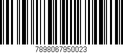 Código de barras (EAN, GTIN, SKU, ISBN): '7898067950023'