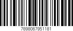 Código de barras (EAN, GTIN, SKU, ISBN): '7898067951181'