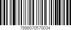Código de barras (EAN, GTIN, SKU, ISBN): '7898070570034'