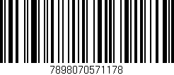 Código de barras (EAN, GTIN, SKU, ISBN): '7898070571178'