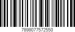 Código de barras (EAN, GTIN, SKU, ISBN): '7898077572550'