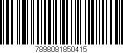 Código de barras (EAN, GTIN, SKU, ISBN): '7898081850415'