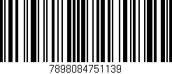 Código de barras (EAN, GTIN, SKU, ISBN): '7898084751139'