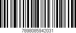 Código de barras (EAN, GTIN, SKU, ISBN): '7898085942031'