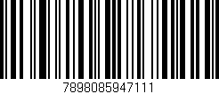 Código de barras (EAN, GTIN, SKU, ISBN): '7898085947111'