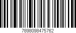Código de barras (EAN, GTIN, SKU, ISBN): '7898098475762'