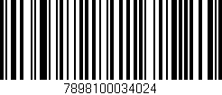 Código de barras (EAN, GTIN, SKU, ISBN): '7898100034024'