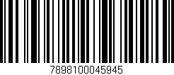Código de barras (EAN, GTIN, SKU, ISBN): '7898100045945'