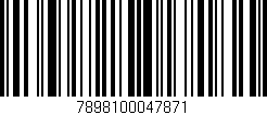 Código de barras (EAN, GTIN, SKU, ISBN): '7898100047871'