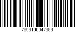 Código de barras (EAN, GTIN, SKU, ISBN): '7898100047888'