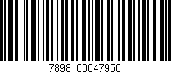 Código de barras (EAN, GTIN, SKU, ISBN): '7898100047956'