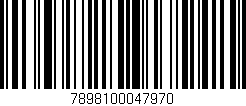 Código de barras (EAN, GTIN, SKU, ISBN): '7898100047970'