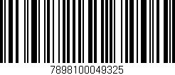Código de barras (EAN, GTIN, SKU, ISBN): '7898100049325'