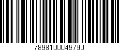 Código de barras (EAN, GTIN, SKU, ISBN): '7898100049790'