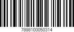 Código de barras (EAN, GTIN, SKU, ISBN): '7898100050314'