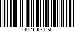 Código de barras (EAN, GTIN, SKU, ISBN): '7898100050758'