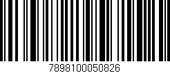 Código de barras (EAN, GTIN, SKU, ISBN): '7898100050826'