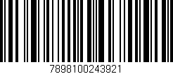 Código de barras (EAN, GTIN, SKU, ISBN): '7898100243921'