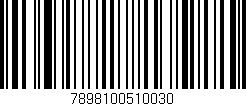 Código de barras (EAN, GTIN, SKU, ISBN): '7898100510030'