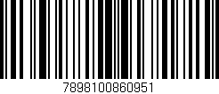 Código de barras (EAN, GTIN, SKU, ISBN): '7898100860951'
