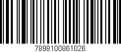 Código de barras (EAN, GTIN, SKU, ISBN): '7898100861026'