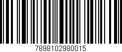 Código de barras (EAN, GTIN, SKU, ISBN): '7898102980015'