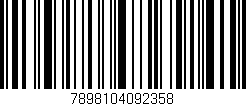 Código de barras (EAN, GTIN, SKU, ISBN): '7898104092358'