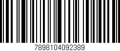 Código de barras (EAN, GTIN, SKU, ISBN): '7898104092389'