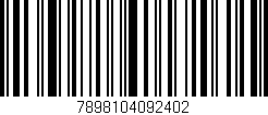 Código de barras (EAN, GTIN, SKU, ISBN): '7898104092402'