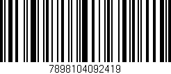 Código de barras (EAN, GTIN, SKU, ISBN): '7898104092419'