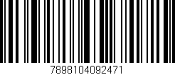Código de barras (EAN, GTIN, SKU, ISBN): '7898104092471'