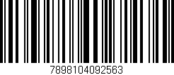 Código de barras (EAN, GTIN, SKU, ISBN): '7898104092563'