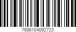 Código de barras (EAN, GTIN, SKU, ISBN): '7898104092723'