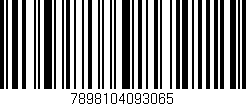 Código de barras (EAN, GTIN, SKU, ISBN): '7898104093065'