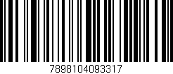 Código de barras (EAN, GTIN, SKU, ISBN): '7898104093317'