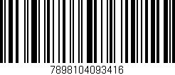 Código de barras (EAN, GTIN, SKU, ISBN): '7898104093416'