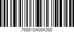 Código de barras (EAN, GTIN, SKU, ISBN): '7898104094390'