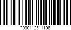 Código de barras (EAN, GTIN, SKU, ISBN): '7898112511186'