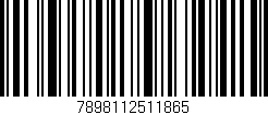 Código de barras (EAN, GTIN, SKU, ISBN): '7898112511865'