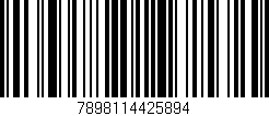 Código de barras (EAN, GTIN, SKU, ISBN): '7898114425894'