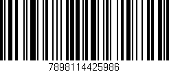 Código de barras (EAN, GTIN, SKU, ISBN): '7898114425986'