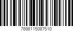 Código de barras (EAN, GTIN, SKU, ISBN): '7898115087510'