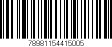 Código de barras (EAN, GTIN, SKU, ISBN): '78981154415005'