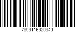 Código de barras (EAN, GTIN, SKU, ISBN): '7898116820840'