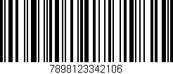 Código de barras (EAN, GTIN, SKU, ISBN): '7898123342106'