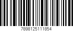 Código de barras (EAN, GTIN, SKU, ISBN): '7898125111854'