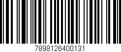 Código de barras (EAN, GTIN, SKU, ISBN): '7898126400131'